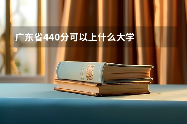 广东省440分可以上什么大学