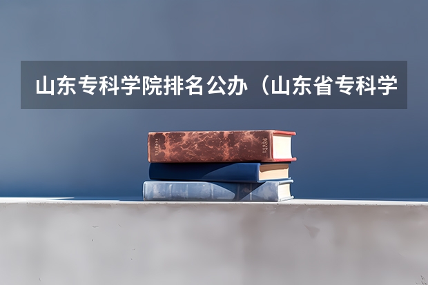 山东专科学院排名公办（山东省专科学校排名公办）