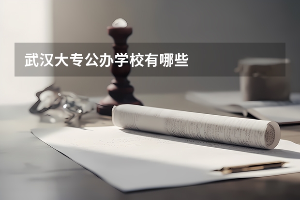 武汉大专公办学校有哪些