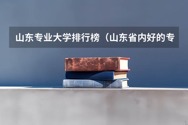 山东专业大学排行榜（山东省内好的专科学校排名）