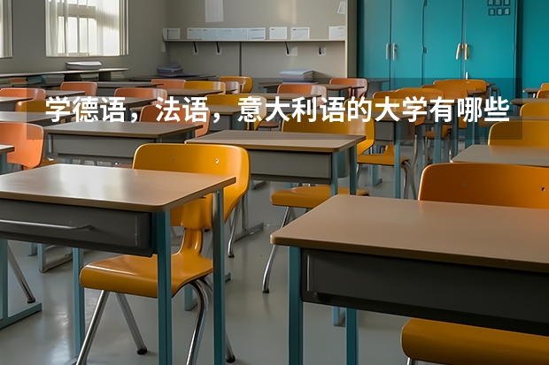 学德语，法语，意大利语的大学有哪些