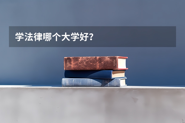 学法律哪个大学好？