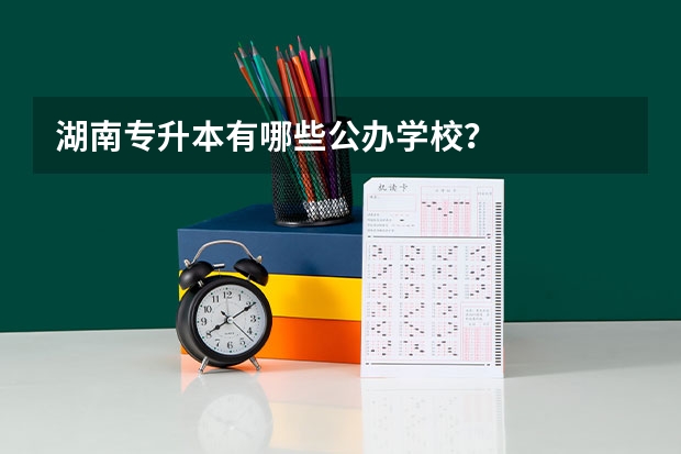 湖南专升本有哪些公办学校？