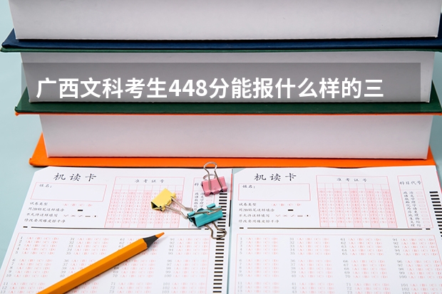 广西文科考生448分能报什么样的三科学校