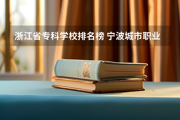 浙江省专科学校排名榜 宁波城市职业技术学院排名