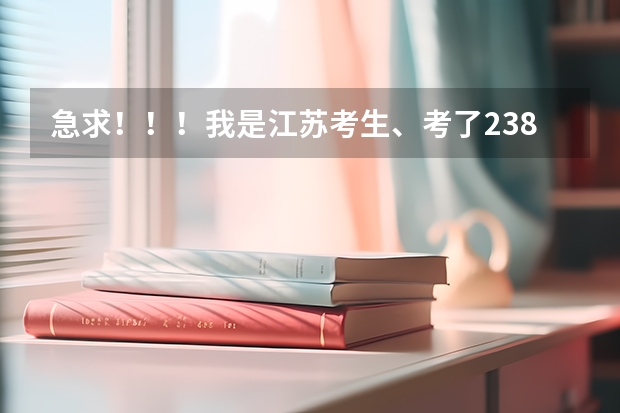 急求！！！我是江苏考生、考了238、可以读苏州哪些民办专科？