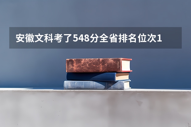 安徽文科考了548分全省排名位次16402名，可以填报的一本院校有哪些？