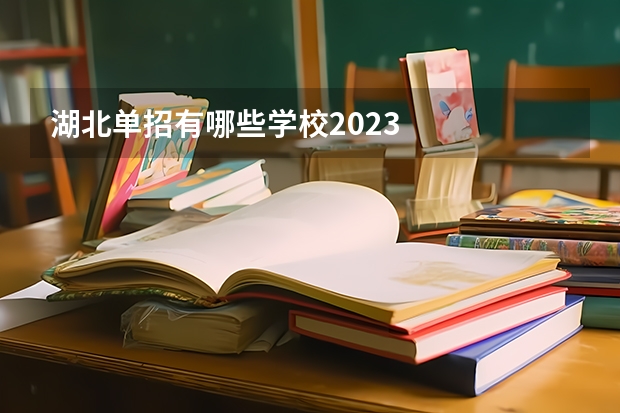 湖北单招有哪些学校2023