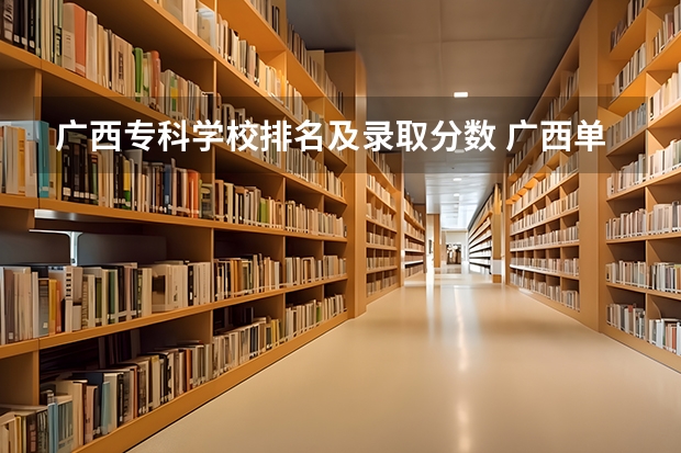 广西专科学校排名及录取分数 广西单招各校录取分数线