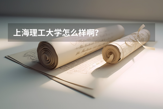 上海理工大学怎么样啊？