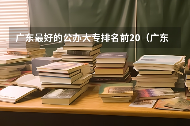 广东最好的公办大专排名前20（广东大专大学排名？）