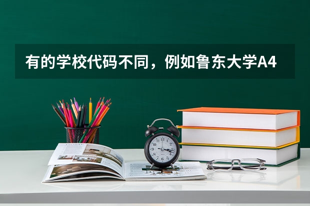 有的学校代码不同，例如鲁东大学A451 Y018 是什么意思啊