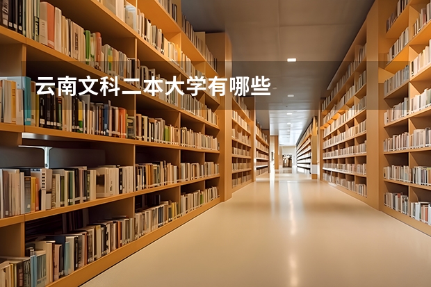 云南文科二本大学有哪些