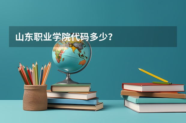 山东职业学院代码多少？