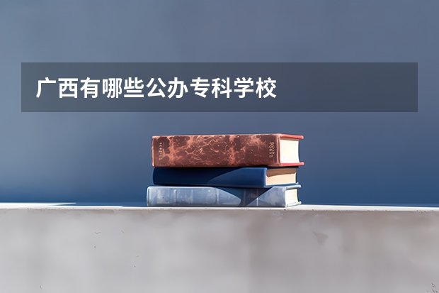 广西有哪些公办专科学校