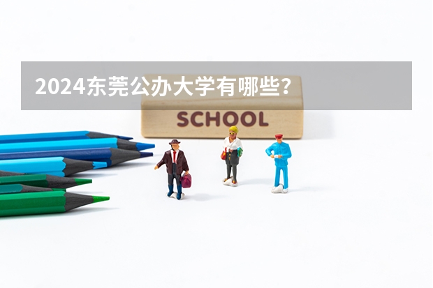 2024东莞公办大学有哪些？